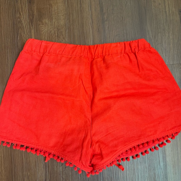 Red linen shorts - Picture 3 of 3